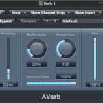 A reverb plugin in Logic Pro